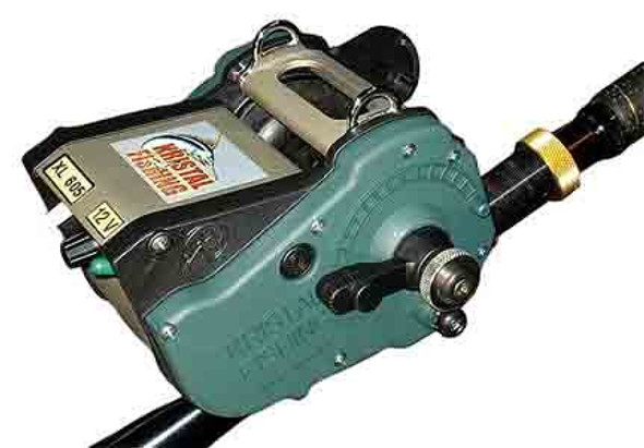 Kristal XL601-12V 50/80# Electric Reel – Crook and Crook Fishing,  Electronics, and Marine Supplies