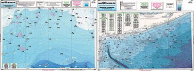 Captain Segull Chart BLK207 Bathymetric South Long Island