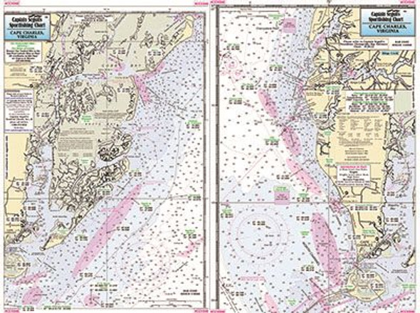 Captain Segull Chart No CCH346 Cape Charles with Fisherman's Island, VA