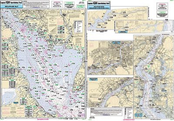 Captain Segull Chart No DEL117 Inshore Delaware Bay