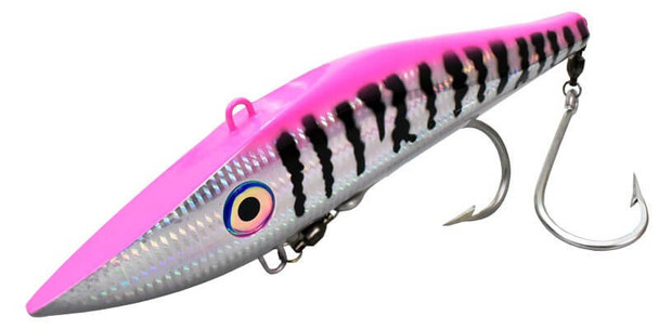 10 in Mag Trak Pink Lady Lure - Pink Black & Silver