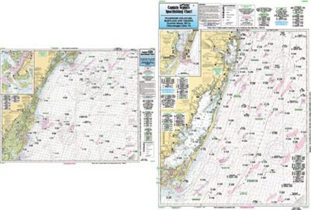 Captain Segull Chart No ODMV21 Off Coastal DE, MD, VA