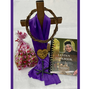 Lenten Cross, Cookbook and Heart Shaped Cookies