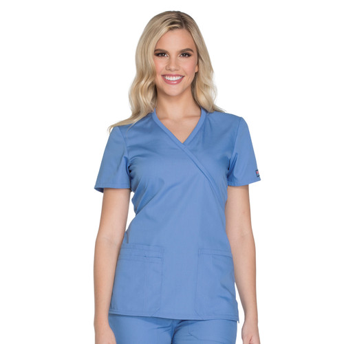 Cherokee ORIGINALS Women's Mock Wrap Scrub Top
