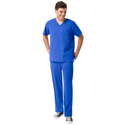 WonderWink AERO Men's V-Neck Top & Straight Leg Cargo Pants Scrubs Set WonderWink AERO Men's V-Neck Top & Straight Leg Cargo Pants Scrubs Set
