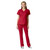 WonderWink PRO Women's 4 Pocket V-Neck Top & Moderate Flare Leg Cargo Pant Scrubs Set 