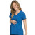 Med Couture MATERNITY Women's V-Neck Top & Waist Panel Pants Scrubs Set