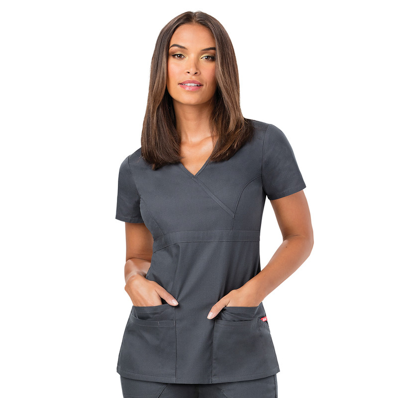 Dickies EDS SIGNATURE Women's Contemporary Mock Wrap Scrubs Top