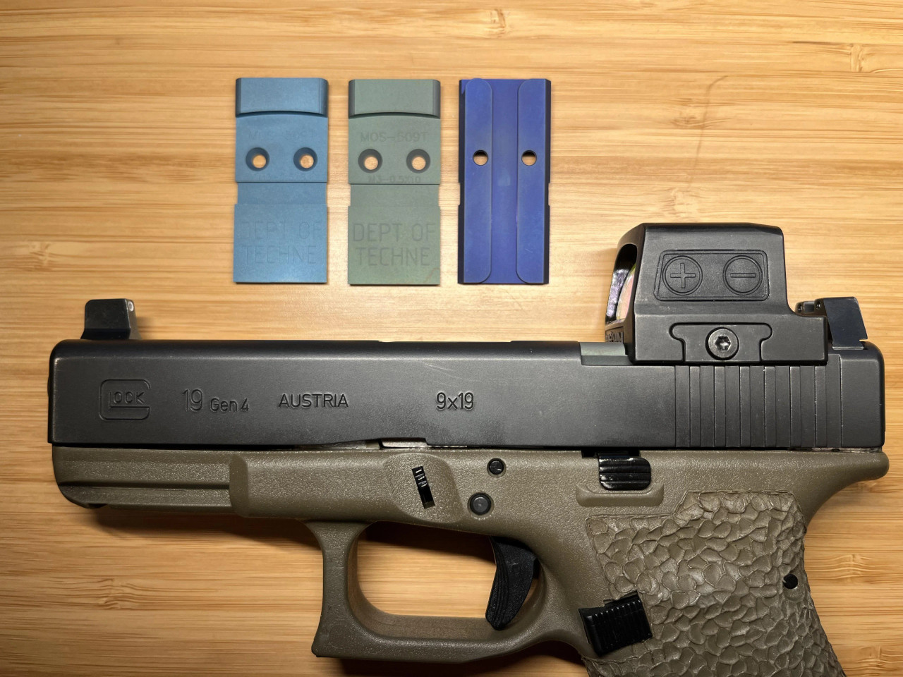 Glock MOS Adapter Plate for Holosun 509T/ACSS