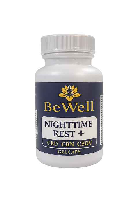 Nighttime Rest+ 30ct CBD + CBN + CBDV Softgels by BeWell