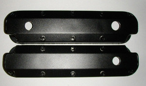Fabricated Black Aluminum Valve Covers 5.2/5.9 Magnum with Optional Fill Cap, Breather & PCV Holes, Including Fill Cap and Grommets 