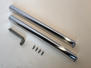 Polished Fuel Rails, 6AN Billet Aluminum, 5.2/5.9 Dodge Dakota Durango Ram Jeep Magnum OEM Barrel Intake, Hughes Airgap, M1 2-BBL, M1 4-BBL