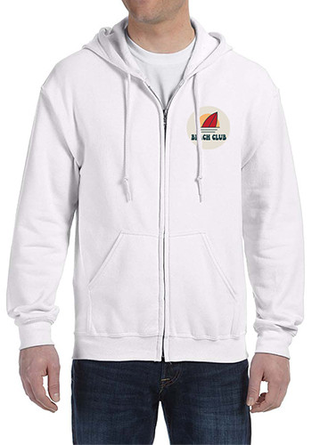 Gildan Men's Heavy Blend Full-Zip Hooded Sweatshirt - Pockets, Up To 5XL, Casual Wear (18600)