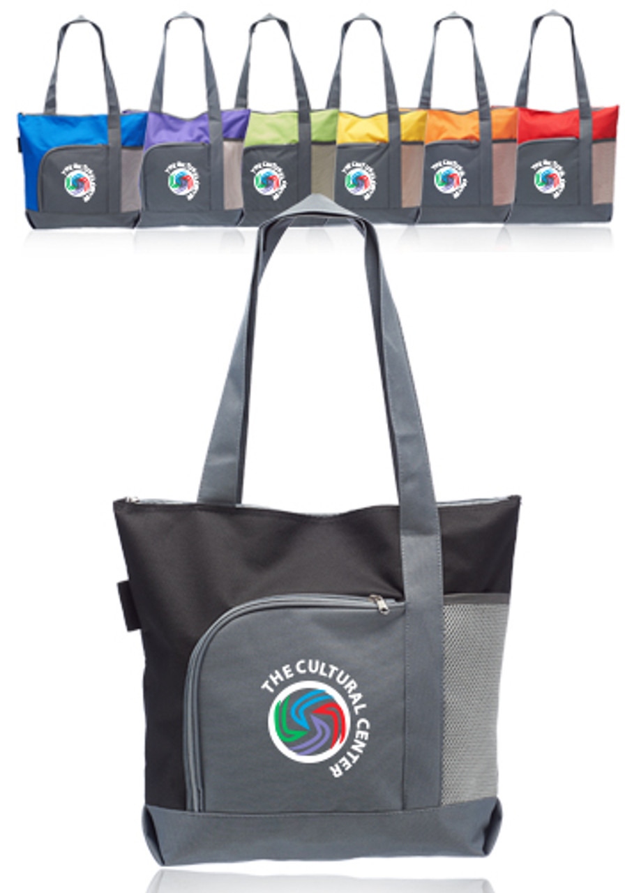 The Go Getter Two-tone Tote Bags