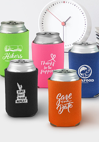 Assorted Premium 4mm Collapsible Can Coolers #KZEPUAST - Discountmugs