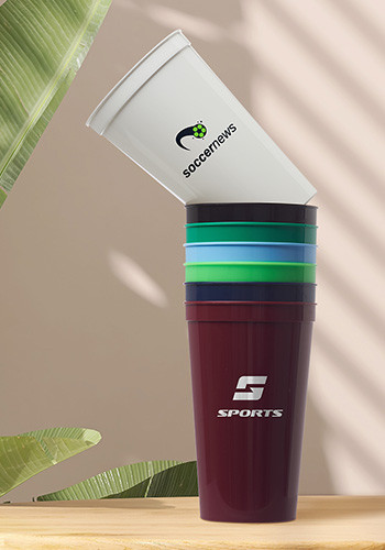 16 oz reusable coffee cup with lid Gusto 16 oz Disposable Kraft Paper Coffee Cups with Lids and Sleeves, To Go Hot Cups, 50 Count main image 1