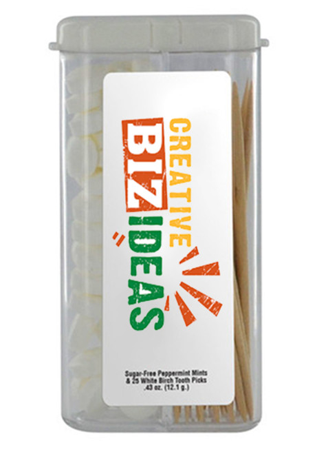 Mints and Tooth Picks Combo in Rectangular Flip-Top