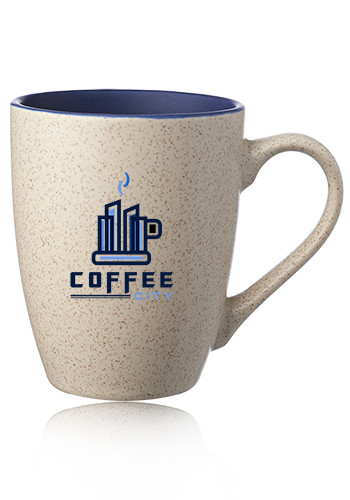 10 oz. Sesame Speckled Two Tone Coffee Mugs | CM1029 - Discountmugs