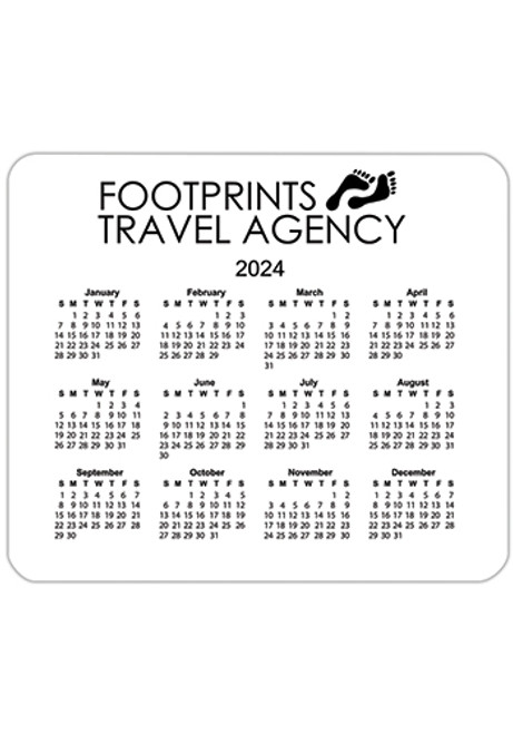 Horizontal Calendar Mouse Pads