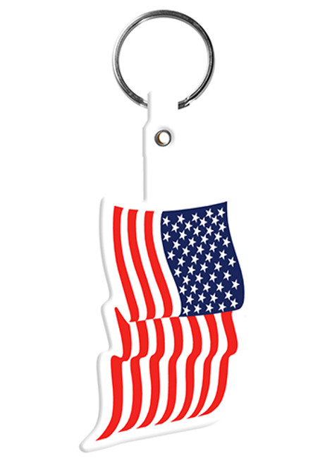 U.S. Flag Flexible Key Tags