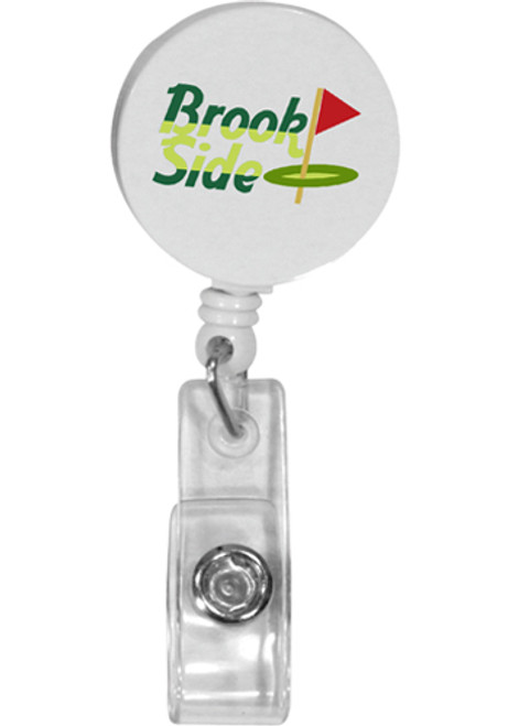 Round Badge Holders with Alligator Clips