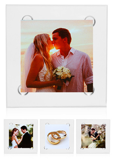 Square Custom Glass Coasters with Your Photos