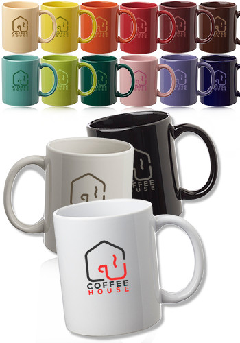 11 oz. Traditional Ceramic Custom Mugs