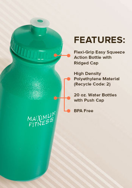 20 oz. Water Bottles with Push Cap 20 oz. Water Bottles with Push Cap