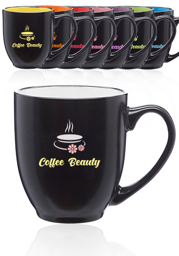 16 oz. Bistro Two Tone Ceramic Mugs