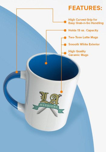 13 oz. Albany Two Tone Latte Mugs