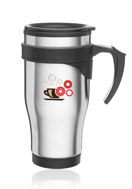 16oz Sporty Stainless Steel Travel Mugs