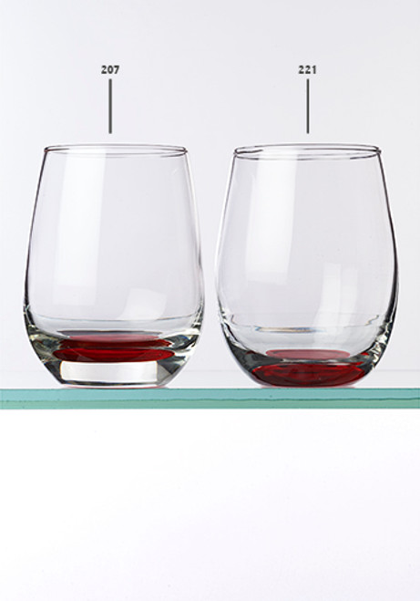 17 oz. Sienna Stemless Wine Glasses