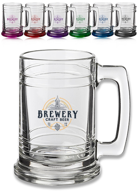 15 oz. Libbey Maritime Glass Beer Mugs