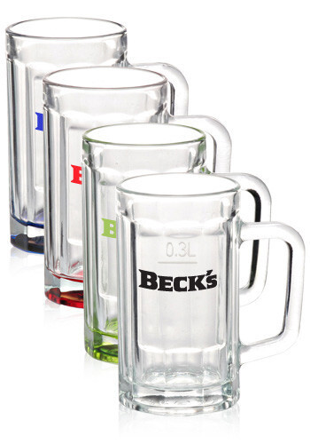 15 oz. Sports Fan Glass Beer Mugs