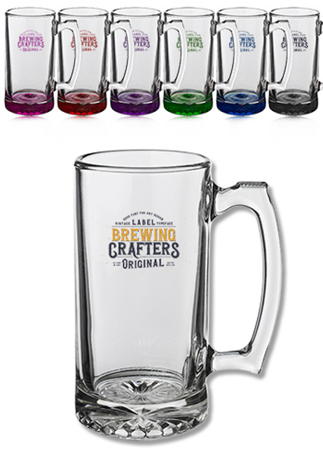 12 oz. Libbey Groomsmen Glass Beer Mugs 12 oz. Libbey Groomsmen Glass Beer Mugs