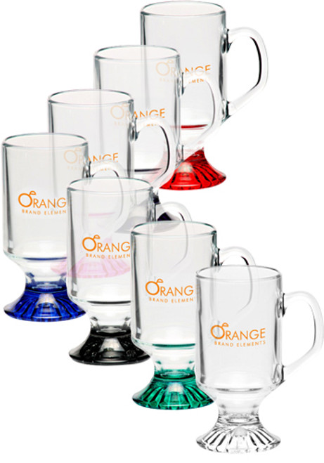 10 oz. ARC Footed Sports Glass Mugs