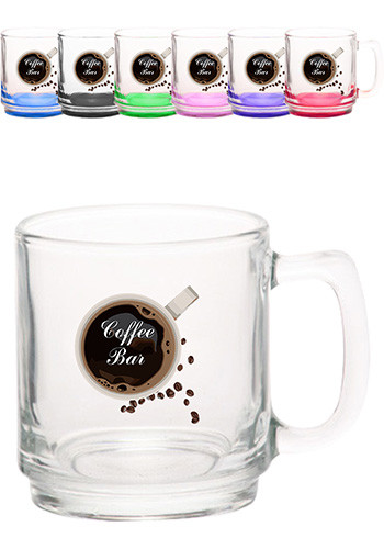 9 oz. Glass Coffee Mugs