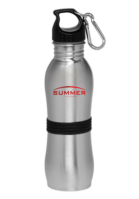 24 oz. Stainless Steel with Rubber Grip Bottles 24 oz. Stainless Steel with Rubber Grip Bottles