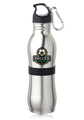24 oz. Stainless Steel with Rubber Grip Bottles