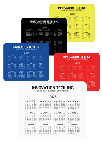 Horizontal Calendar Mouse Pads