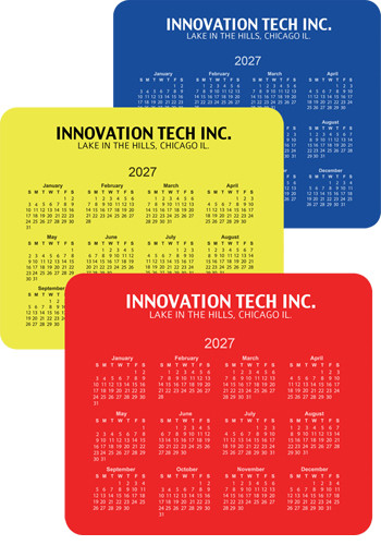 Horizontal Calendar Mouse Pads