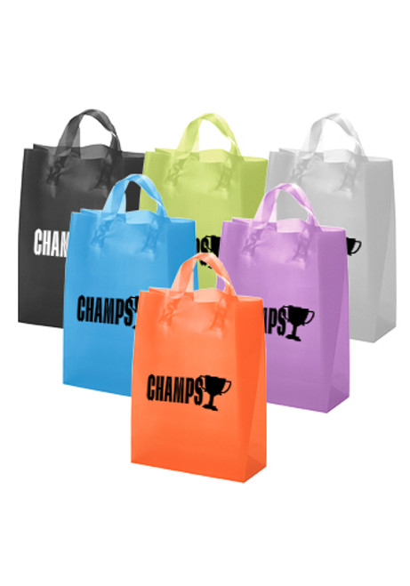 Tulip Frosted Brite Plastic Shopping Bags