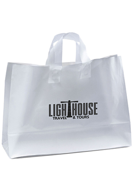 Foil Hot Stamp Frosted Shopping Plastic Bags Foil Hot Stamp Frosted Shopping Plastic Bags