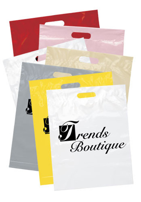 15 x 19 Die Cut Handle Plastic Bags