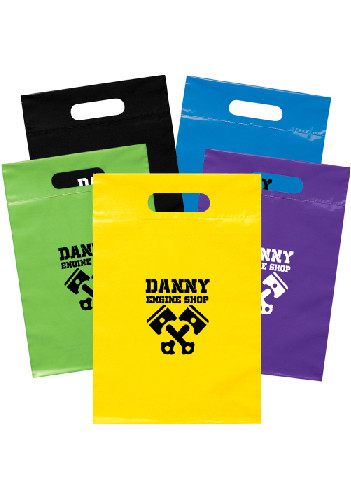 Recyclable Plastic Bags with Die Cut Handles
