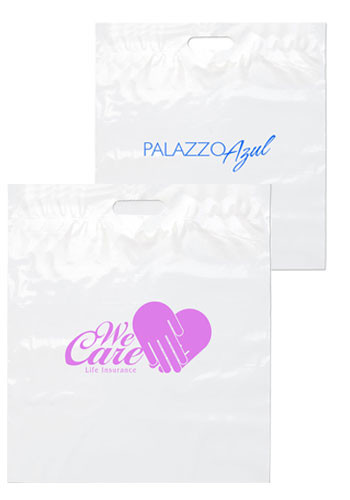 Die-Cut Handle Personalized Plastic Bags