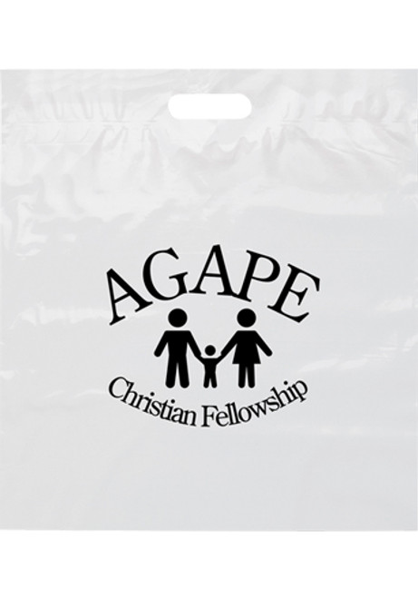 Die-Cut Handle Custom Plastic Bags Die-Cut Handle Custom Plastic Bags