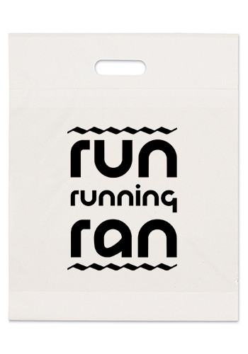 Die-Cut Handle Plastic Carry Custom Bags