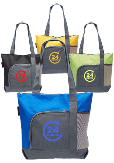 The Go Getter Two-tone Tote Bags