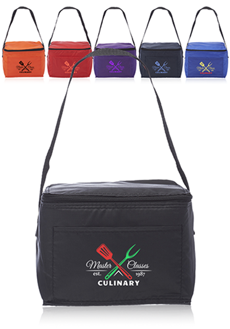 6 Pack Cooler Lunch Bags
